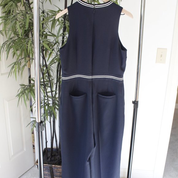 Banana Republic 10 Petite Navy Retro Jumpsuit - Picture 4 of 4